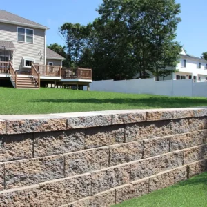 Alta Retaining Wall by Nicolock in Adobe Color