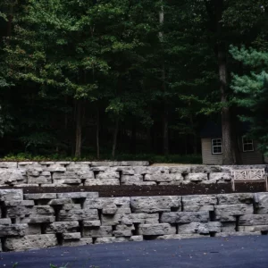 Landscape with Rosetta Outcroppings by Nicolock in York Brown Color