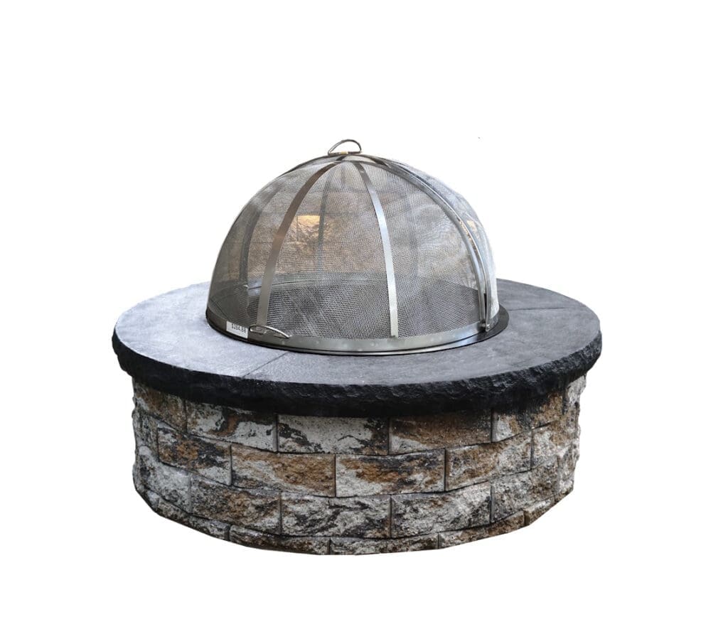 Fire Pit with stainless steel Spark Screen